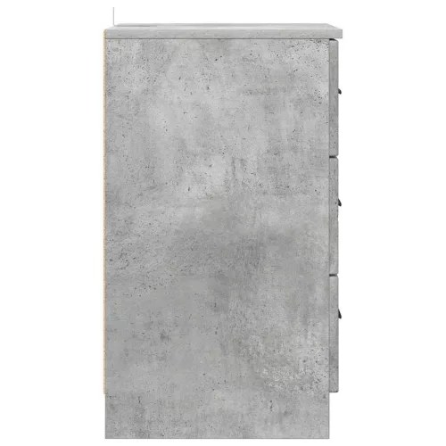  Éjjeliszekrény fiókkal Beton szürke 38 x 38 x 66 cm Faanyag