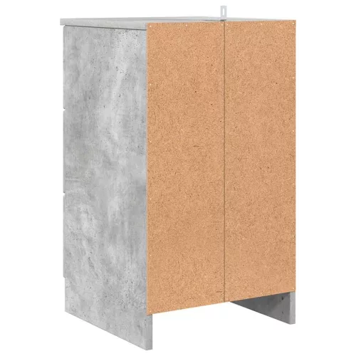  Éjjeliszekrény fiókkal Beton szürke 38 x 38 x 66 cm Faanyag