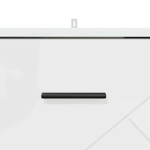  Éjjeliszekrény fiókkal Magasfényű fehér 38 x 38 x 66 cm Faanyag