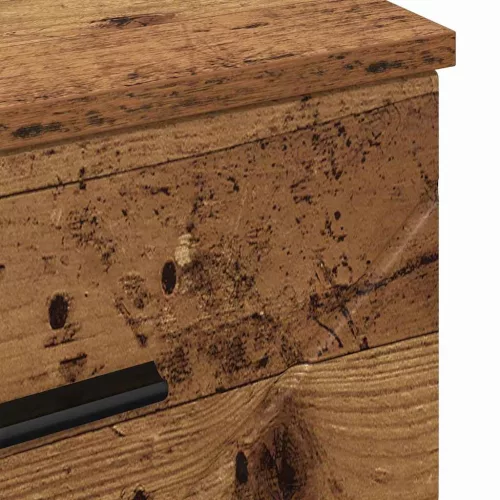  Éjjeliszekrény fiókkal Régi fa 38 x 38 x 66 cm Faanyag
