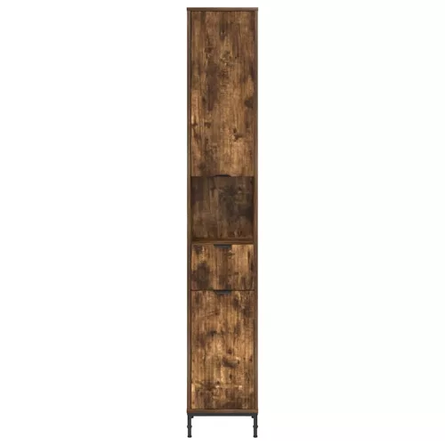  Fürdőszobai magas szekrény Füstölt tölgy 31.5 x 33 x 190 cm