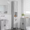  Fürdőszobai magas szekrény Szürke sonoma 31.5 x 33 x 190 cm