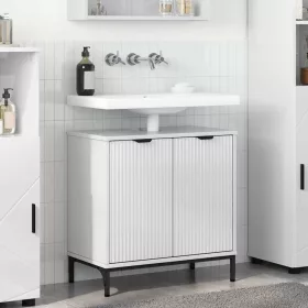    Fürdőszobai mosdószekrény Magasfényű fehér 60.5 x 33.5 x 61 cm