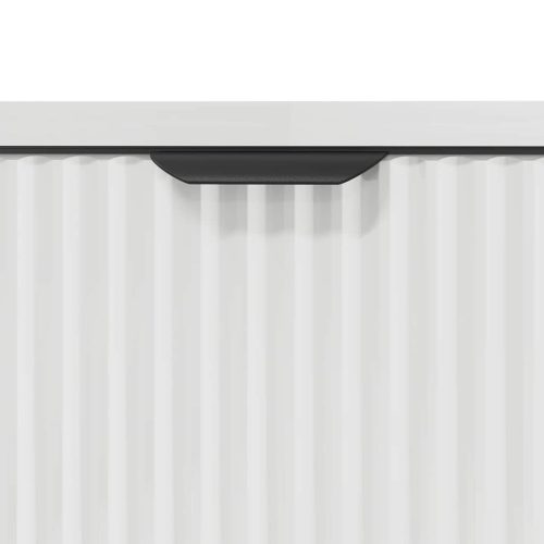  Fürdőszobai mosdószekrény Magasfényű fehér 60.5 x 33.5 x 61 cm