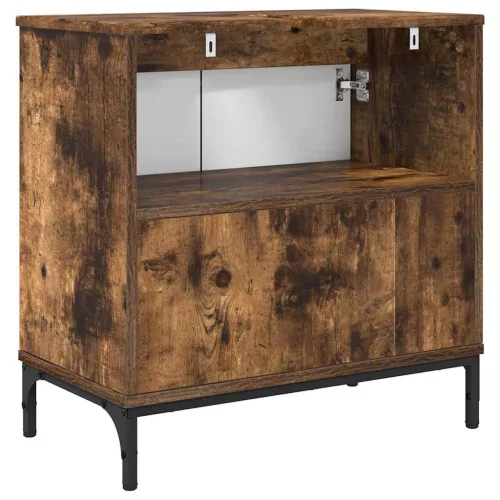  Fürdőszobai mosdószekrény Füstölt tölgy 60.5 x 33.5 x 61 cm