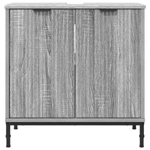  Fürdőszobai mosdószekrény Szürke sonoma 60.5 x 33.5 x 61 cm