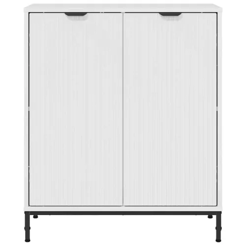  Széf Magasfényű fehér 69.5 x 33 x 82 cm Faanyag