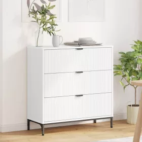  Széf fiókkal Fehér 79.5 x 33 x 82 cm Faanyag