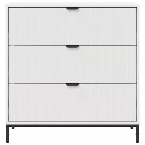  Széf fiókkal Fehér 79.5 x 33 x 82 cm Faanyag