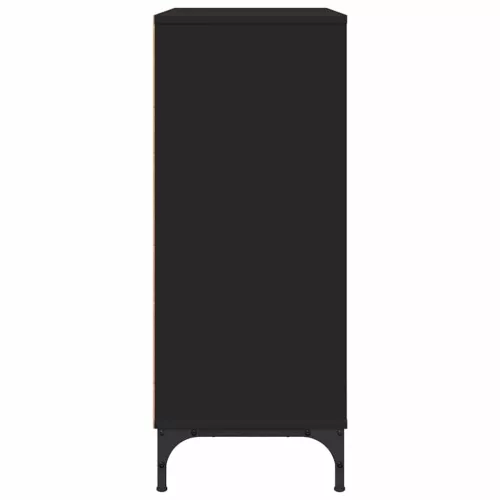  Széf fiókkal Fekete 79,5 x 33 x 82 cm Faanyag