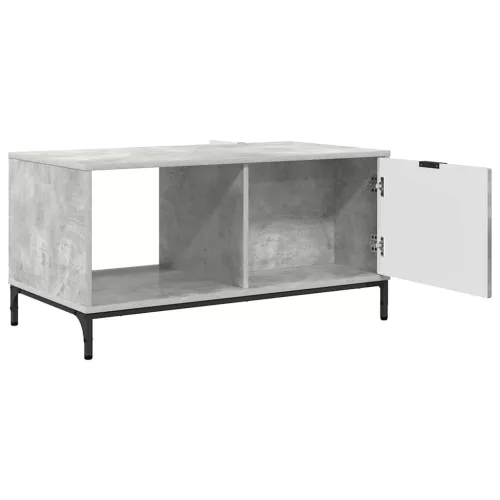  Dohányzóasztal Beton szürke 90 x 49 x 46 cm Faanyag