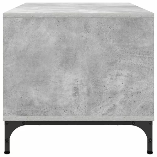  Dohányzóasztal Beton szürke 90 x 49 x 46 cm Faanyag