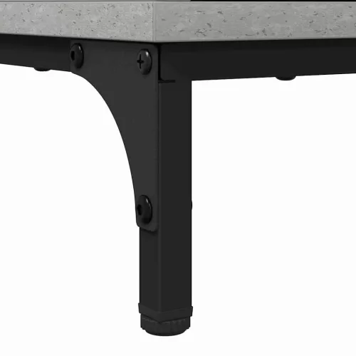  Dohányzóasztal Beton szürke 90 x 49 x 46 cm Faanyag