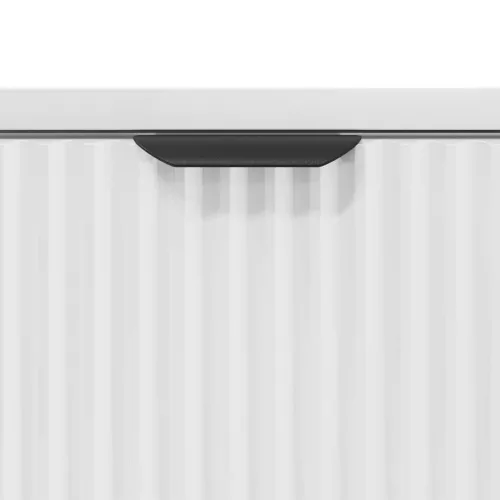  Éjjeli asztal Magasfényű fehér 63.5 x 36 x 61 cm Faanyag