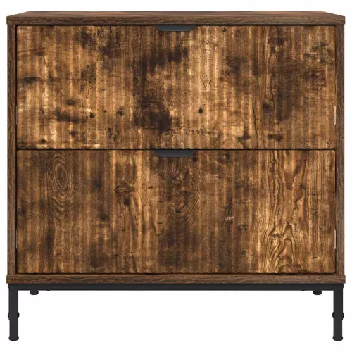  Éjjeli asztal fiókkal Füstölt tölgy 63.5 x 36 x 61 cm Faanyag