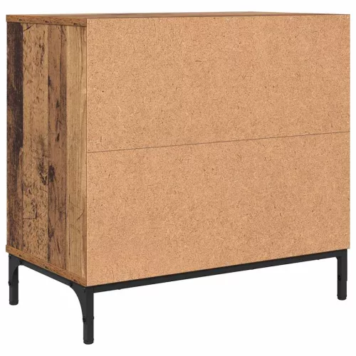  Éjjeli asztal fiókkal Régi fa 63.5 x 36 x 61 cm Faanyag