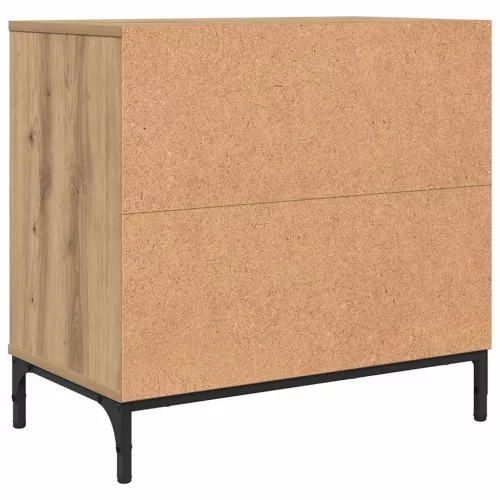  Éjjeli asztal fiókkal kézműves tölgy 63.5 x 36 x 61 cm Faanyag