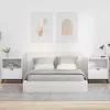  Éjjeliszekrények fiókkal 2 pcs Fehér 49 x 36 x 61 cm Faanyag