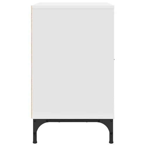  Éjjeliszekrények fiókkal 2 pcs Fehér 49 x 36 x 61 cm Faanyag