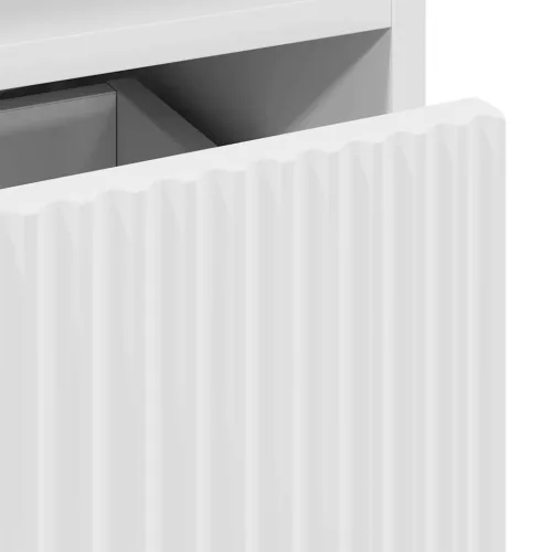  Éjjeliszekrények fiókkal 2 pcs Fehér 49 x 36 x 61 cm Faanyag