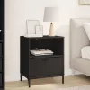  Éjjeli asztal fiókkal Fekete 49 x 36 x 61 cm Faanyag