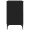  Éjjeliszekrények fiókkal 2 pcs Fekete 49 x 36 x 61 cm Faanyag