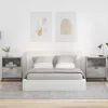  Éjjeliszekrények 2 pcs Beton szürke 49 x 36 x 61 cm Faanyag