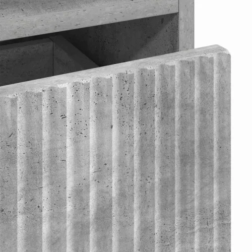  Éjjeliszekrények 2 pcs Beton szürke 49 x 36 x 61 cm Faanyag