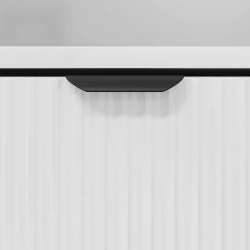  Éjjeli asztal fiókkal Magasfényű fehér 49 x 36 x 61 cm Faanyag