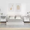  Éjjeliszekrények 2 pcs Magasfényű fehér 49 x 36 x 61 cm Faanyag