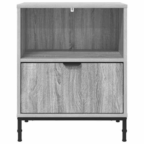  Éjjeliszekrények 2 pcs Szürke sonoma 49 x 36 x 61 cm Faanyag