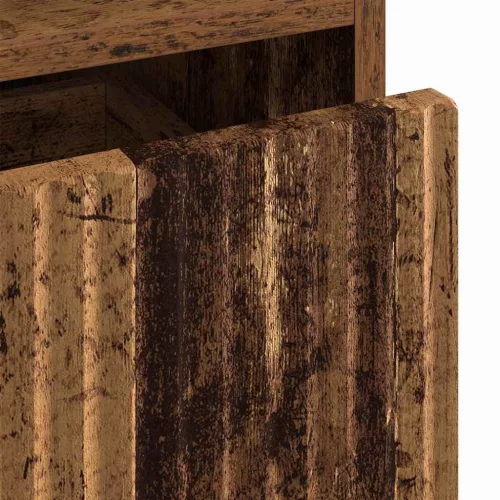  Éjjeliszekrények fiókkal 2 pcs Régi fa 49 x 36 x 61 cm Faanyag