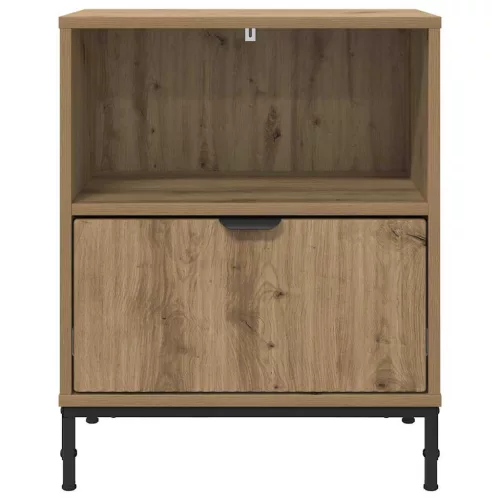  Éjjeliszekrények 2 pcs kézműves tölgy 49 x 36 x 61 cm Faanyag