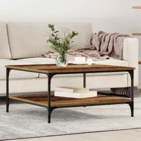  Dohányzóasztal Régi fa 80 x 80 x 40 cm Faanyag