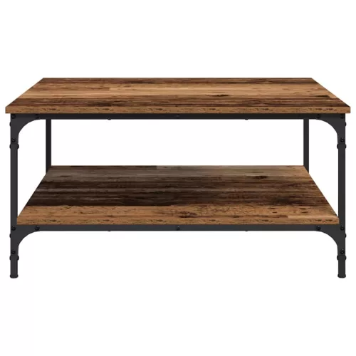  Dohányzóasztal Régi fa 80 x 80 x 40 cm Faanyag