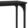  Konzolasztal polcokkal Musta tammi 100 x 22,5 x 75 cm Faanyag