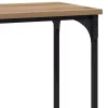  Konzolasztal polcokkal kézműves tölgy 75 x 30.5 x 75 cm Faanyag