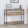  Konzolasztal polcokkal kézműves tölgy 100 x 29 x 75 cm Faanyag
