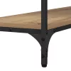  Konzolasztal polcokkal kézműves tölgy 100 x 29 x 75 cm Faanyag