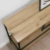  Konzolasztal polcokkal Artisan tölgy 100 x 30 x 75 cm Faanyag