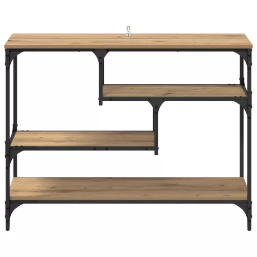  Konzolasztal polcokkal Artisan tölgy 100 x 30 x 75 cm Faanyag