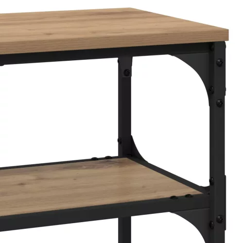  Konzolasztal polcokkal Artisan tölgy 100 x 30 x 75 cm Faanyag