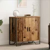 Széf polcokkal tárolóval ajtóval Barna 78 x 35.5 x 74.5 cm Faanyag