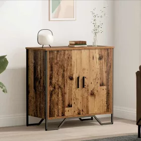    Széf polcokkal tárolóval ajtóval Barna 78 x 35.5 x 74.5 cm Faanyag