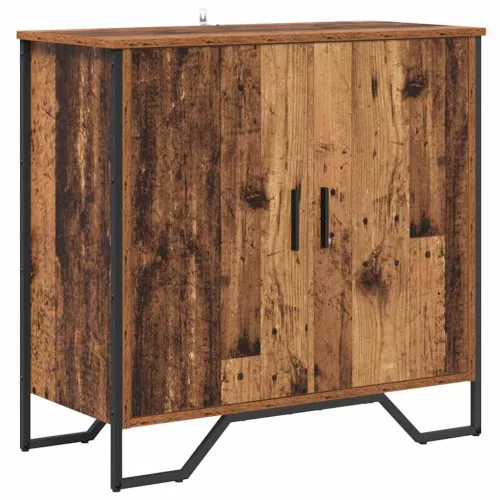  Széf polcokkal tárolóval ajtóval Barna 78 x 35.5 x 74.5 cm Faanyag