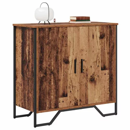  Széf polcokkal tárolóval ajtóval Barna 78 x 35.5 x 74.5 cm Faanyag