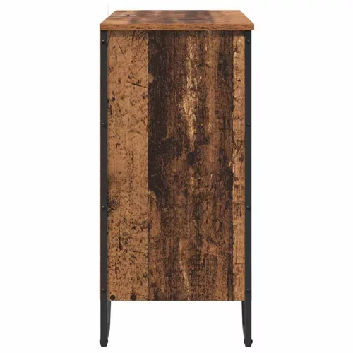  Széf polcokkal tárolóval ajtóval Barna 78 x 35.5 x 74.5 cm Faanyag