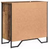  Széf polcokkal tárolóval ajtóval Barna 78 x 35.5 x 74.5 cm Faanyag