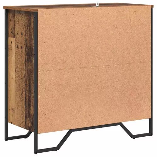  Széf polcokkal tárolóval ajtóval Barna 78 x 35.5 x 74.5 cm Faanyag