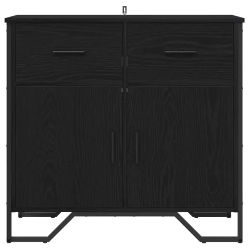  Széf fiókkal Musta tammi 79.5 x 35.5 x 74.5 cm Faanyag